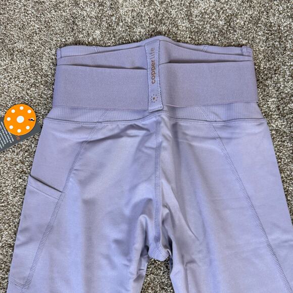 Copper Life By Tommy Copper Adjustable Waist Leggings Back Support Small NEW - Picture 5 of 13
